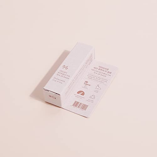 Dr.Ceuracle Vegan Kombucha Tea Lip Balm - Soft, Natural, Lightweight, Hydrating Lip Moisturizer for Dry Cracked Lips, Korean Skincare (3.7 g / 0.13 oz.)