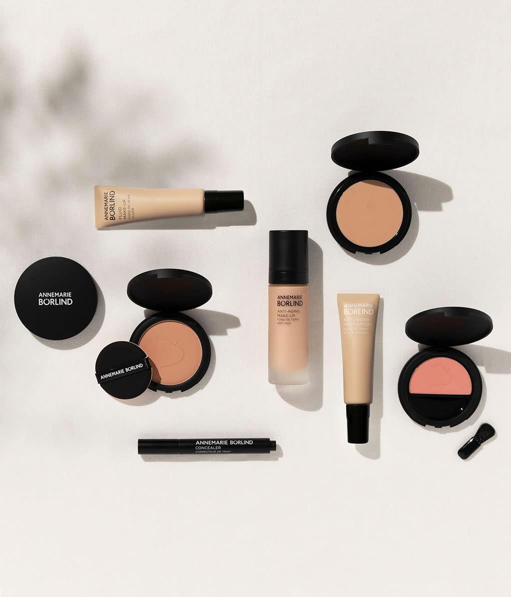 ANNEMARIE BÖRLIND - ANTI-AGING MAKE UP - almond - smoothing, lifting & refining foundation, with natural ingredients, high coverage, 1.01 Fl. Oz.