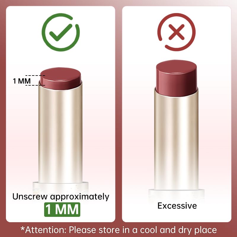 CATKIN Glossy Lip Balm Ultra Hydating Glow Lip Tinted Jelly Plump Melting Balm Shea Butter Repair Soothing For Dry Lips Dewy Finished 0.12 oz C02 TULIP
