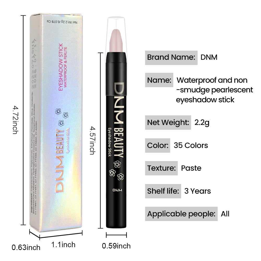 evpct Putty Matte Cream Eye Shadow Brightener Sticks Set for Eyes, Putty Matte Pencil Eye shadow Applicator Stick Pen Palette Makeup Waterproof sombras en crema para ojos 23#