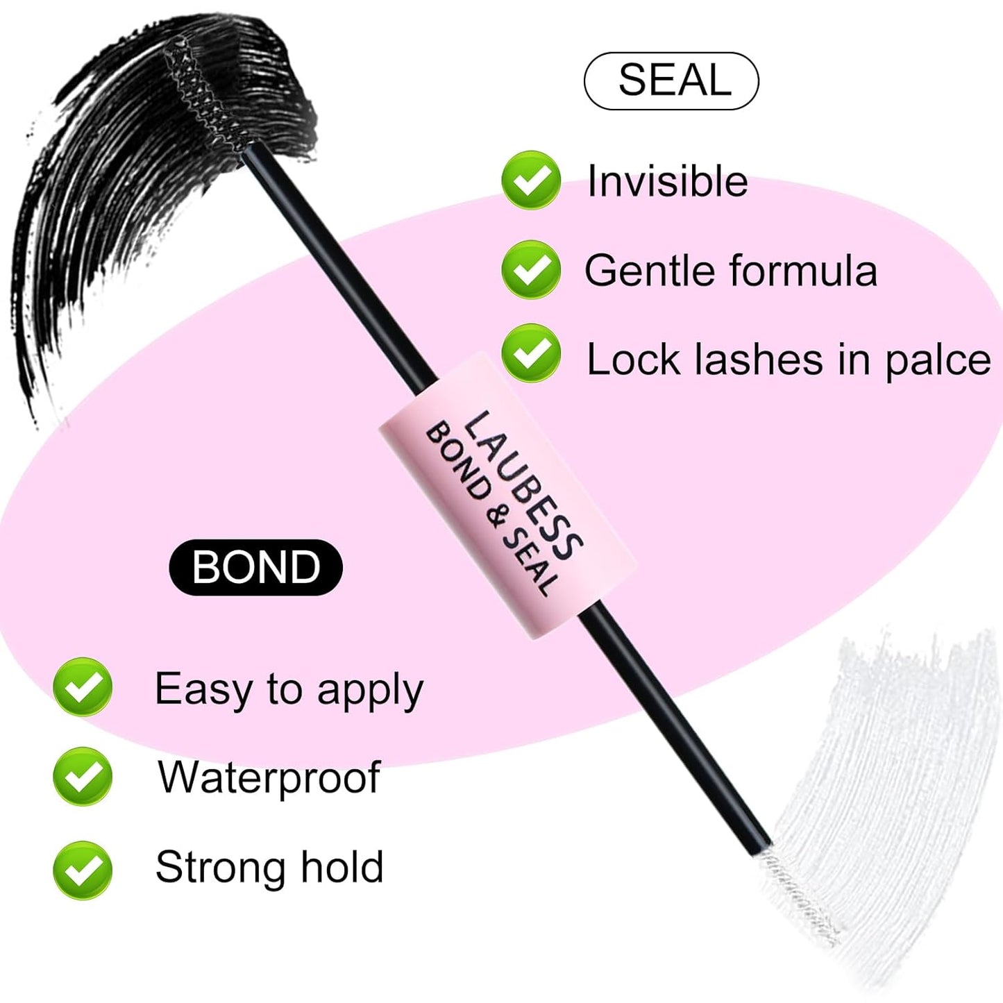 Lash Clusters Kit LAUBESS DIY Lash Extension Kit Lash Bond and Seal Waterproof Lash Glue Remover Tweezers Brush Cluster Eyelash Extensions Kit Eyelash Clusters (Kit 20D-D-Mix14-18)