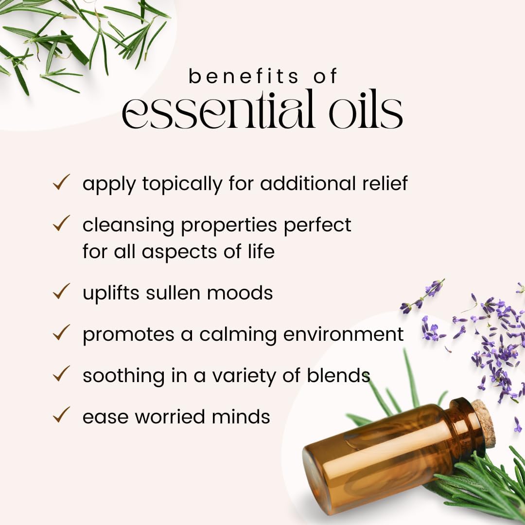 GreenHealth Lavender Essential Oil โ 16 fl oz (473 ml) Amber Glass Bottle โ 100% Pure & Uncut โ Bulk Lavender Oil for Diffuser, Aromatherapy, Soap Making, Candles & DIY