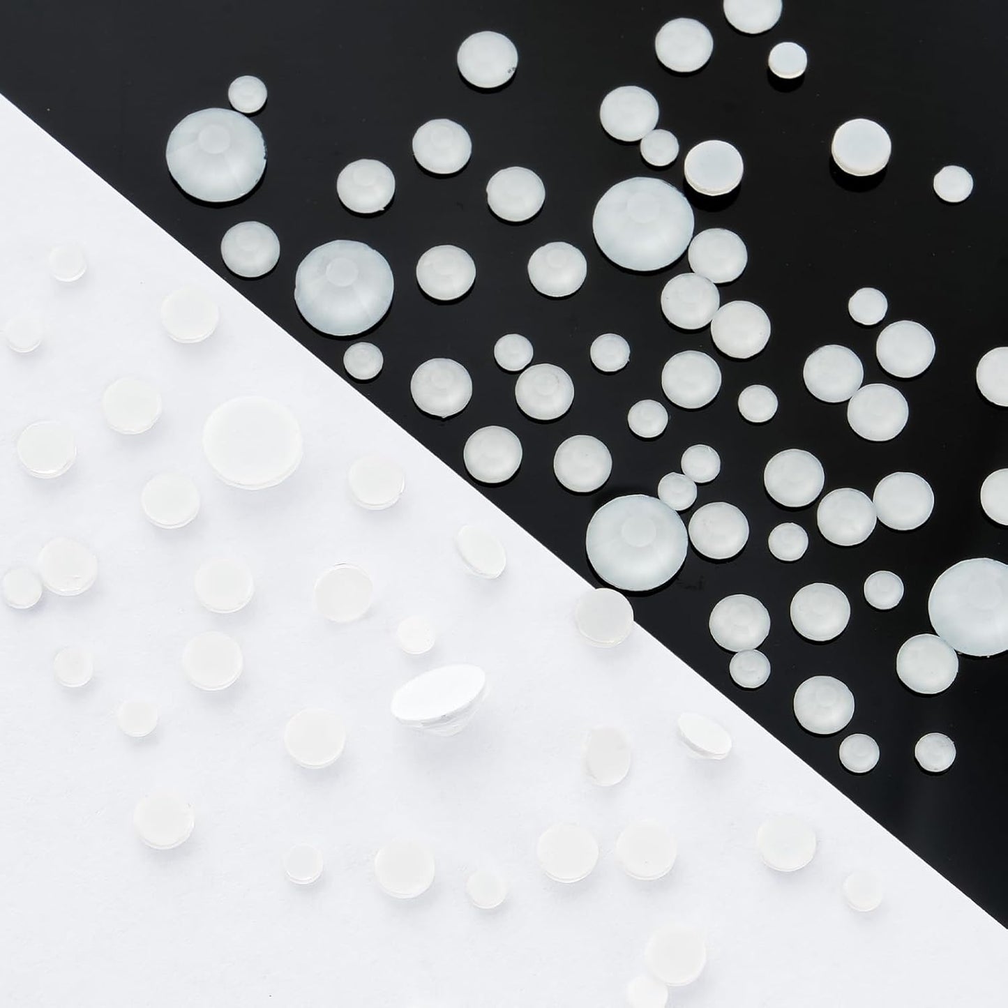 Neon White Flatback Rhinestones, Glass Rhinestones for Nail Art and Craft, Glue Fix, Loose Crystal Gemstones(Neon White, SS20, 1440pcs, 4.6-4.8mm)