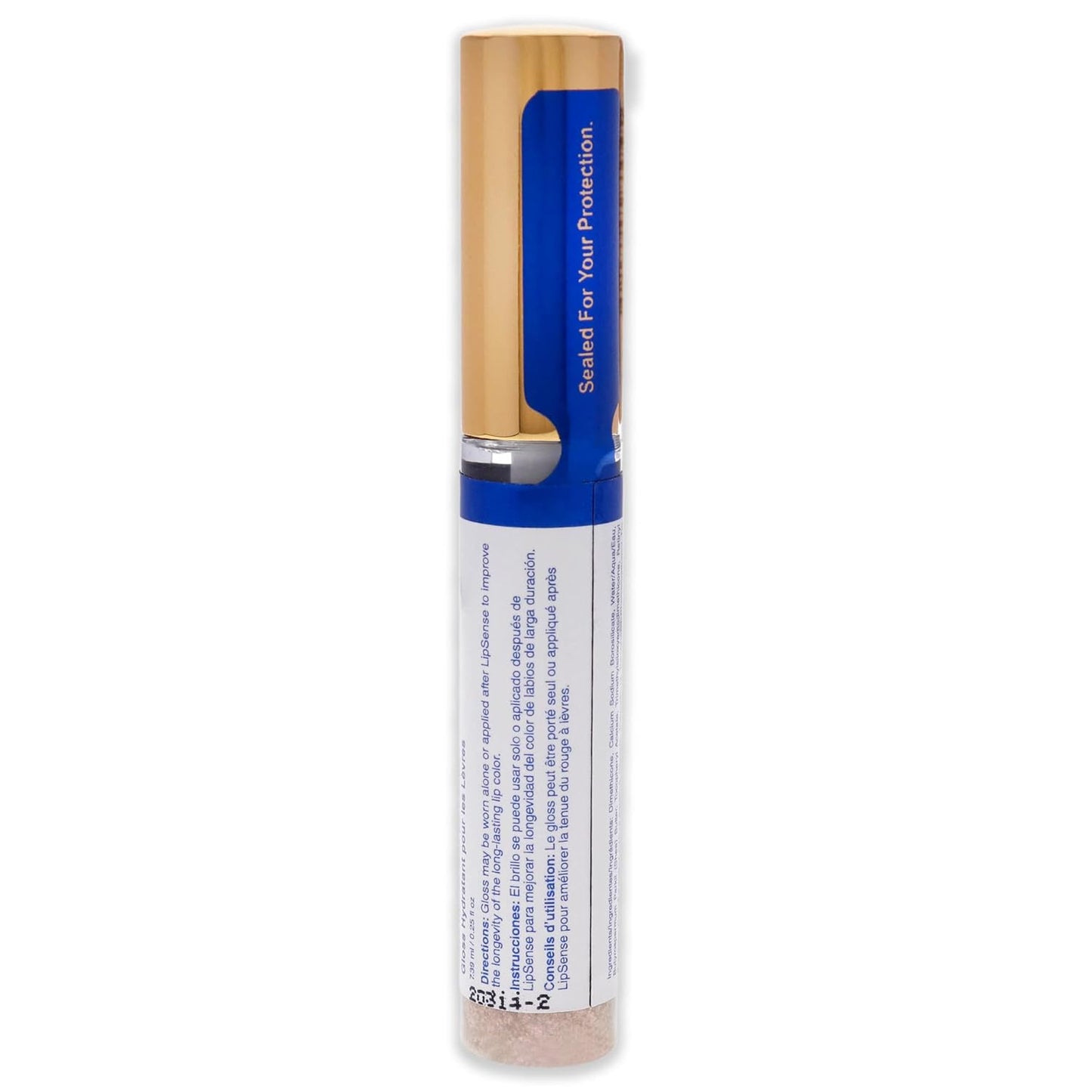 SeneGence LipSense Moisturizing Gloss, Pink Glitter, 0.25 Oz, Sheer Lip Gloss, Long-Lasting Shine, Hydrating Formula with Shea Butter and Vitamin E