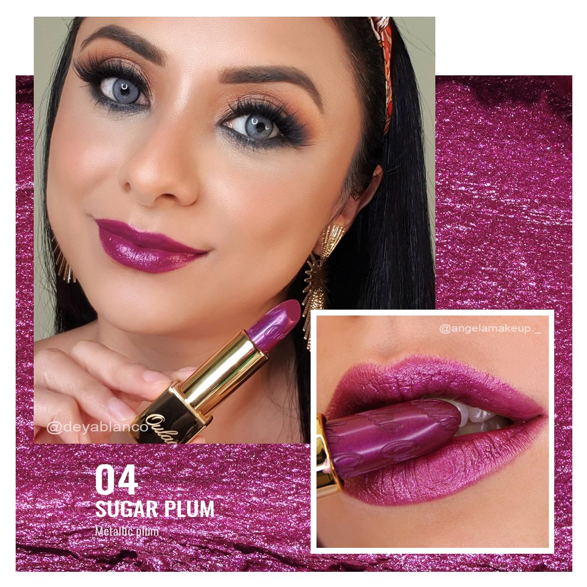 Oulac Red Lipstick & Lipliner Set High Impact Lipcolor with Moisturizing Formula, Vegan Beauty, Full-Coverage Lip Color, Gift Lipstick for Women, 4.3g X 3PCS, LL07+03+04