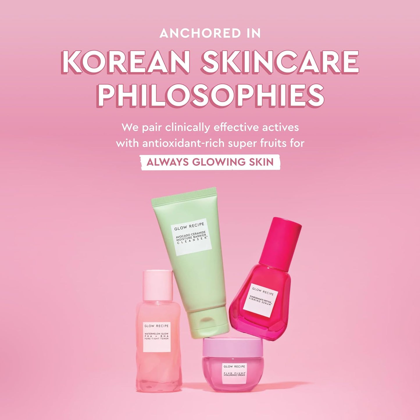 Glow Recipe PHA + BHA Face Toner - Korean Skin Care Pore Minimizer & Gentle Facial Exfoliator for Tightening, Hydrating & Exfoliating - Glycerin, Watermelon & Cactus Water (150ml)