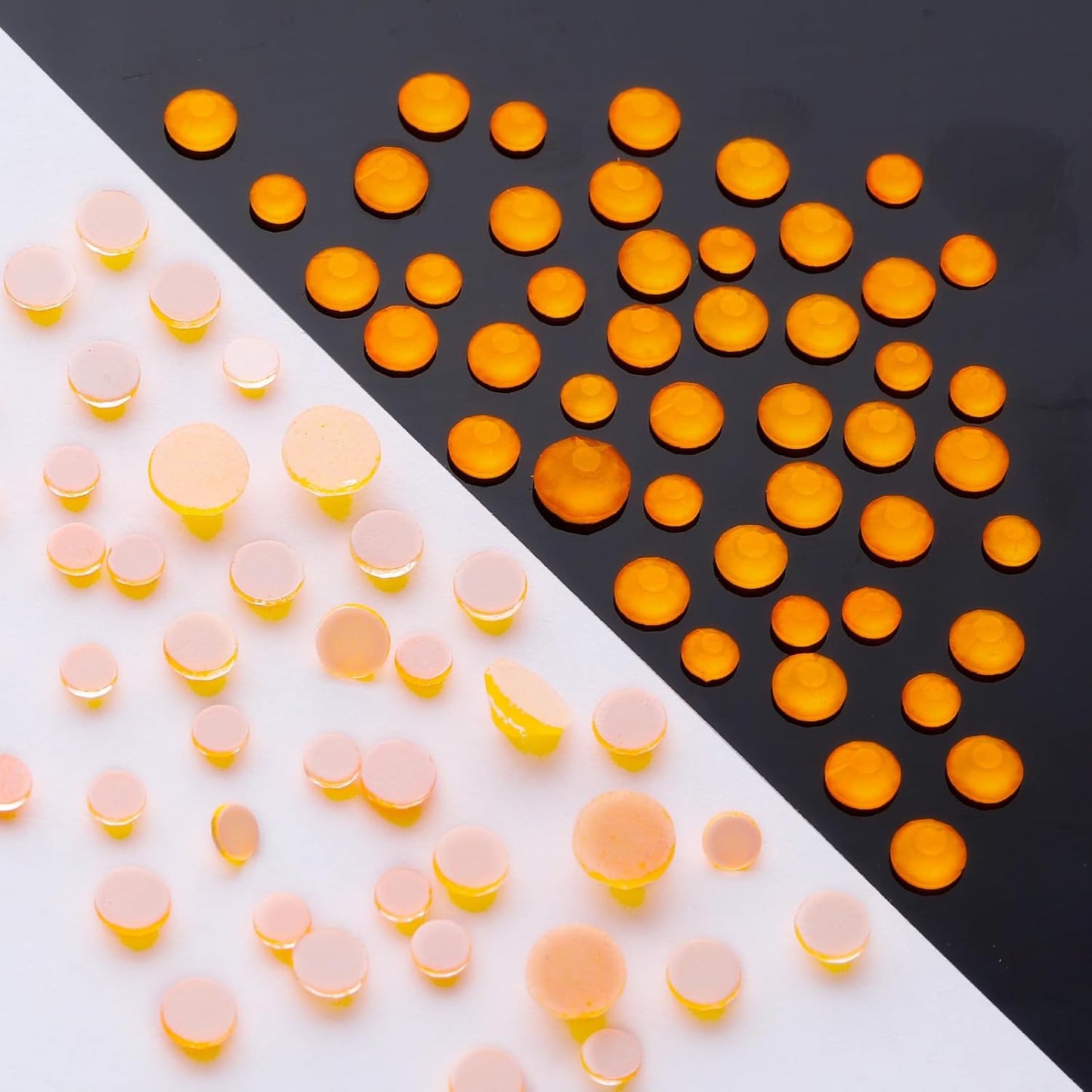 Neon Orange Flatback Rhinestones, Glass Rhinestones for Nail Art and Craft, Glue Fix, Loose Crystal Gemstones(Neon Orange, SS20, 1440pcs, 4.6-4.8mm)