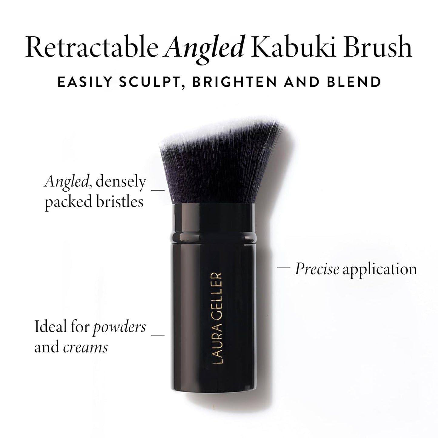 LAURA GELLER NEW YORK Baked Balance-n-Brighten Foundation with Kabuki Brush Makeup Set, Medium