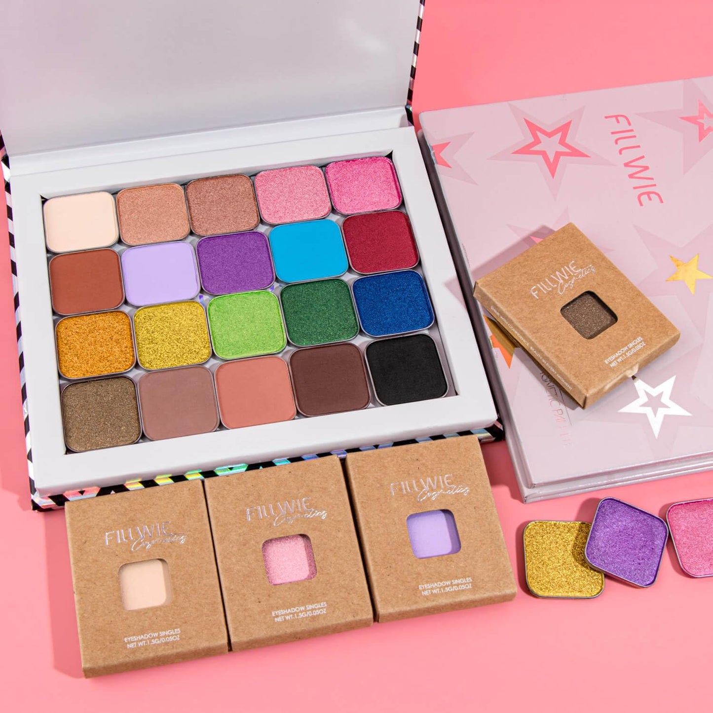 Magnetic Blue Single Eyeshadow Matte Shimmer Highly Pigmented Blendable Longwear Powder in Magnetic Refill Pan for Custom Palette Easy to Apply and Remove (Abyss)
