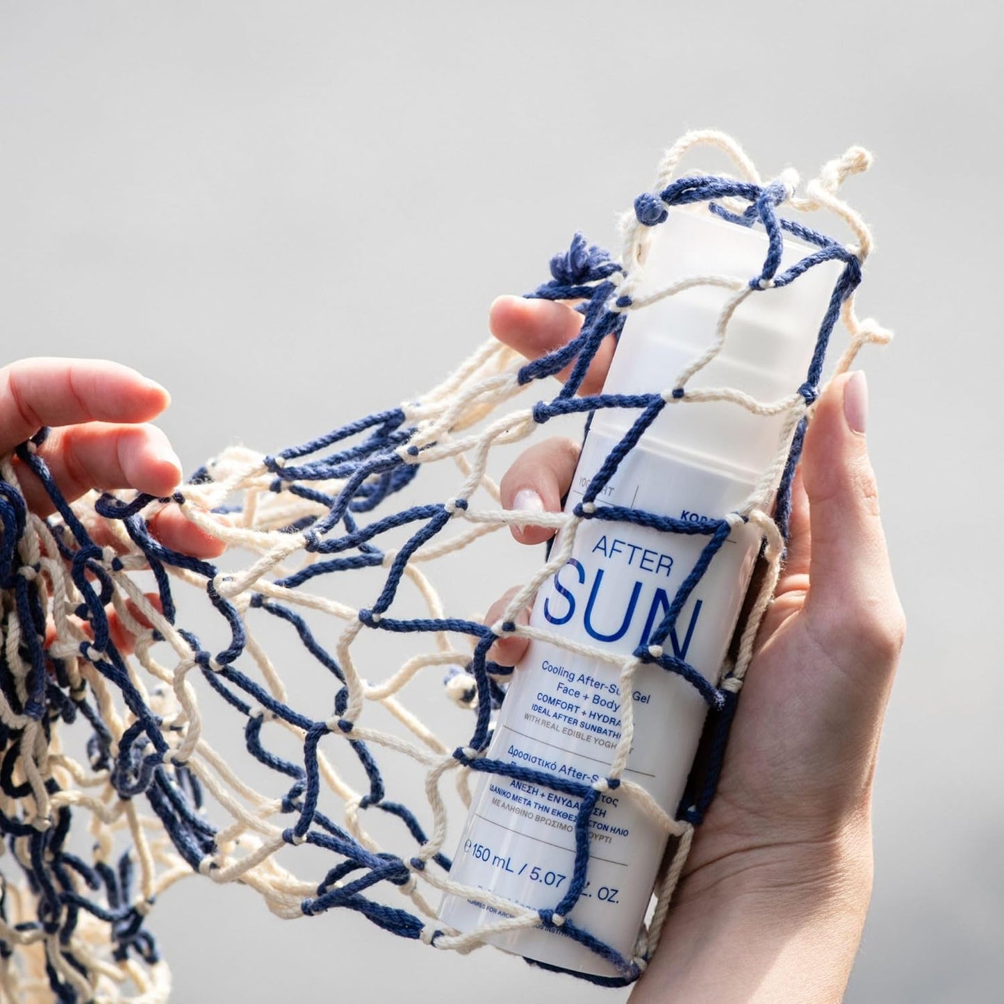 KORRES Greek Yoghurt Cooling After Sun Gel for Face and Body, Lightweight Hydrating Cream Gel Moisturizer with Natural Proteins & Vitamins for Sun Exposed or Dry Skin, Sunburn Relief, 5.07 Fl Oz