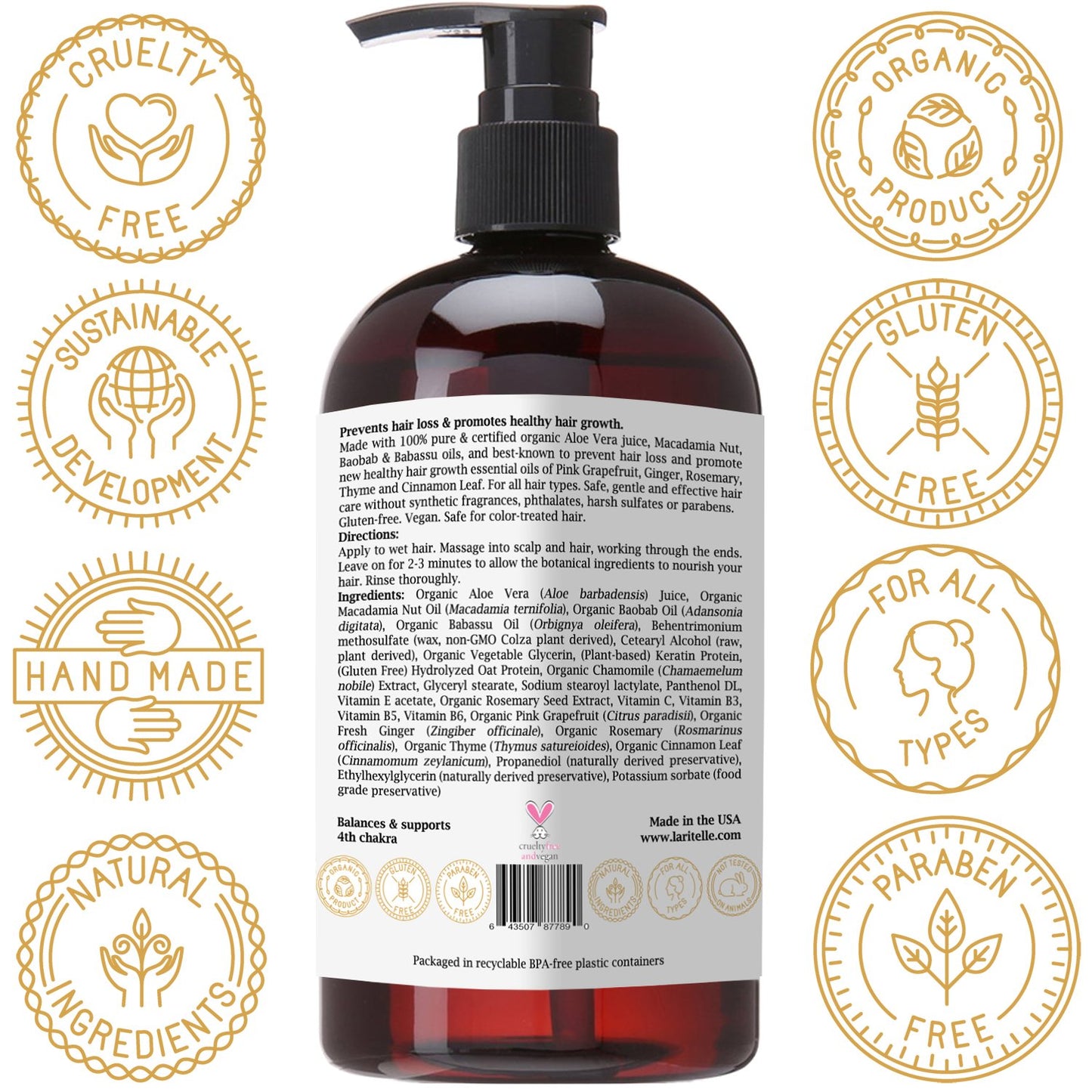 Organic Conditioner Nature's Love 16 oz