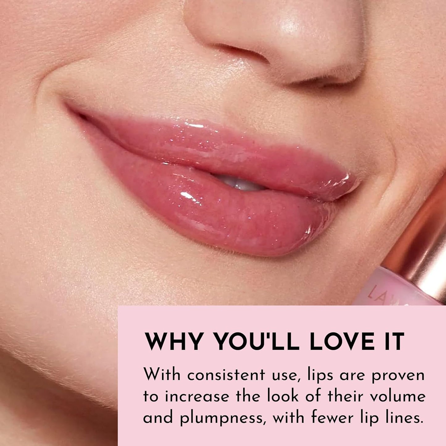 Lawless Women's Forget The Filler Lip Plumper Line Gloss, Juicy Watermelon, Pink, 0.11 Fl Oz (Pack of 1)