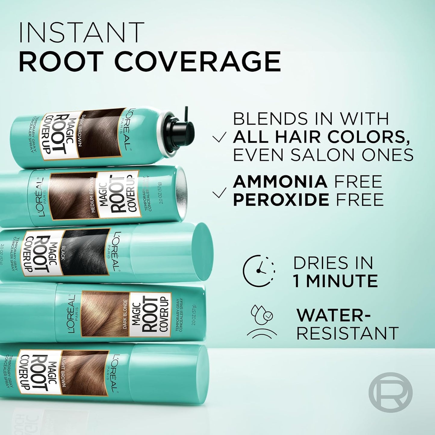 L'Oreal Paris Magic Root Cover Up Gray Concealer Spray Dark Blonde 2 oz.(Packaging May Vary)