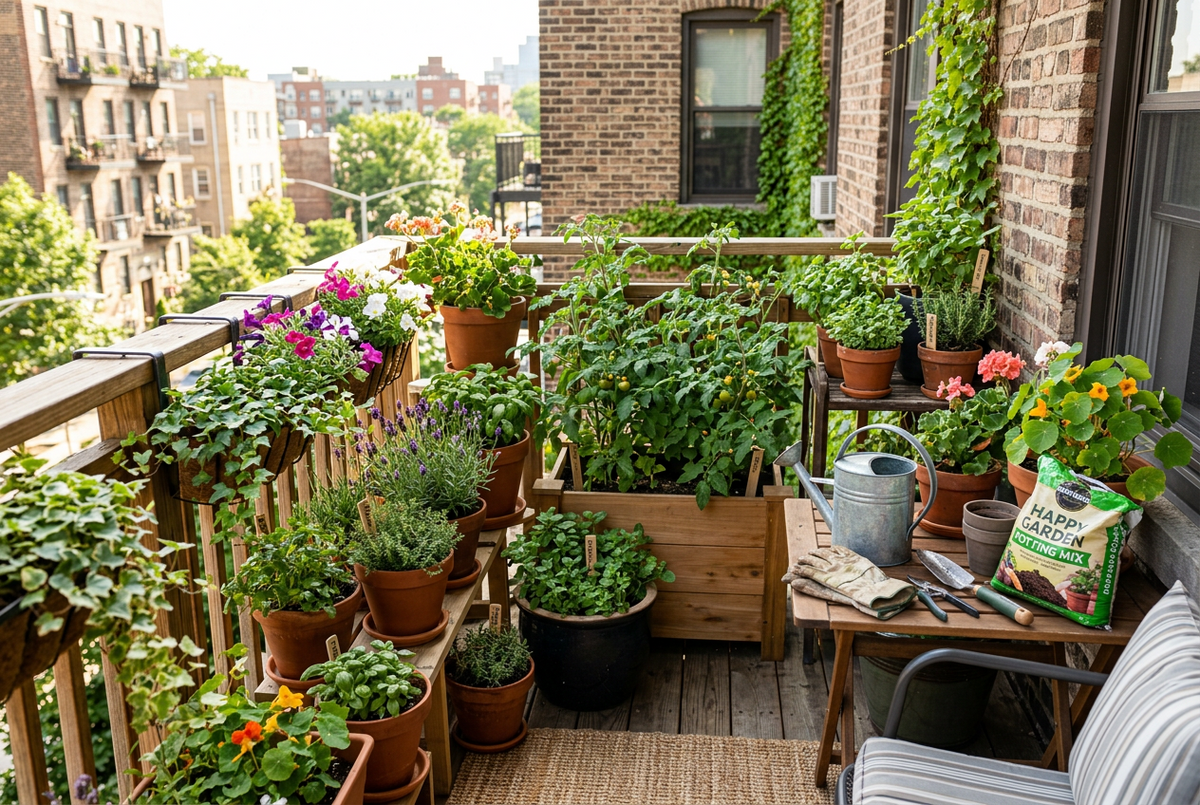 How to Start a Balcony Garden: Essential Supplies for Beginners
