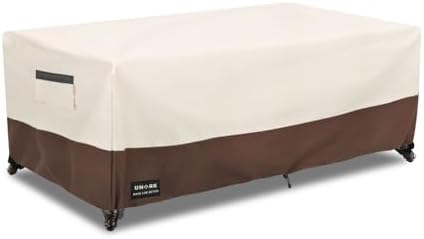 Outdoor Patio Coffee Table Cover, 600D Waterproof Heavy Duty Outdoor Table Cover by UNARK