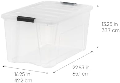 IRIS USA 6-Pack 72 Quart Storage Bins - Image 2
