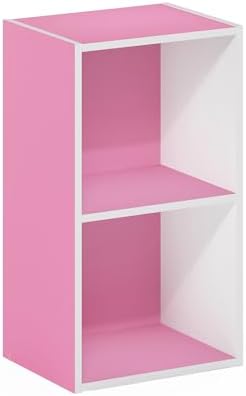 Furinno PASIR Book Shelf, 2-Tier Modern Bookshelf, Open Shelves Bookcase 9 x 12 - Image 6