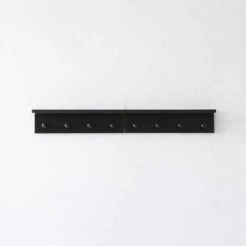 Entrance Coat Rack ，Coat Hooks, Wall-Mounted Wooden Hook Rack, Wall-Mounted - Image 2