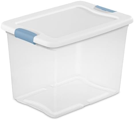Sterilite 18-Pack Latching Box, Under Bed Storage Bins by Sterilite