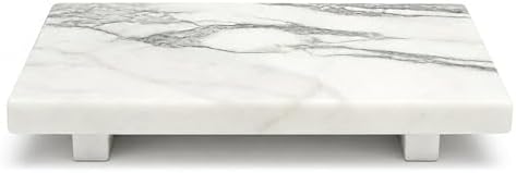 White Marble Pedestal Stand for Vanity & Bathroom by SIRIZEN-DIVING