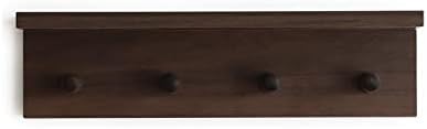 Entrance Coat Rack ，Coat Hooks, Wall-Mounted Wooden Hook Rack, Wall-Mounted - Image 2