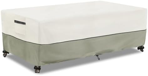 Outdoor Coffee Table Cover, Waterproof Rectangular Patio Small Side Table Cover by LSongSKY