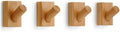 LARHN Wooden Wall Hooks, Wall Mounted Coat Hooks by LARHN