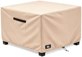 Patio Square Table Cover, 32Wx32Dx16H Inches 100% Waterproof Heavy Duty Outdoor by FinibokoFurnitureCovers
