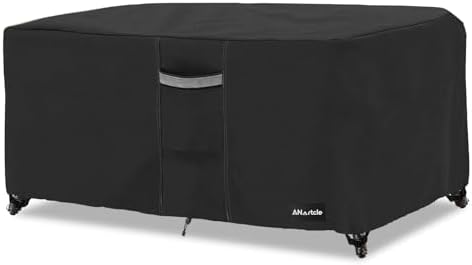 ANartcle Patio Coffee Table Cover, 600D Waterproof Heavy Duty Rectangular by PatioFurnitureCovers