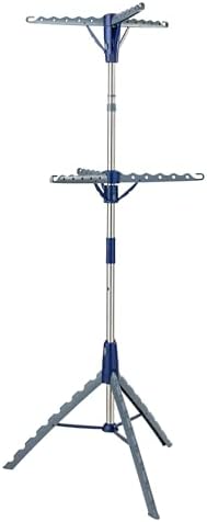 Honey-Can-Do 2-Tier Tripod Clothes Drying Rack, Chrome Steel - Image 3