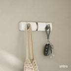 Umbra Flip Coat Rack, Wall Mount Retractable Hooks - Image 2