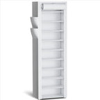 Kitsure 10-Tier Shoe Rack with Cover, Vertical Shelf, 17.5" Wide by Kitsure