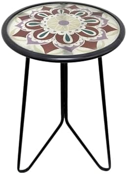 LIFFY Outdoor Side Table, Indoor Round Home Decor End Table & Accent Table by LiffyArt