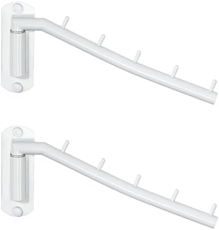 Alise Wall Mounted Drying Rack, Swivel Clothes Drying Hangers, 2 Pack by Alise