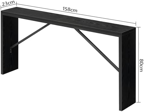 MAHANCRIS Console Table, 62.2"Long Sofa Table Behind Couch - Image 3