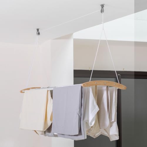 Ceiling Mounted Drying Racks for Laundry-Space-Saving Ceiling Clothes Drying - Image 3