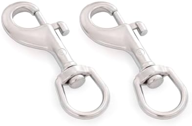 SHONAN 2.75 Inch Swivel Eye Snap Hook, 2 Pack Marine Grade Scuba Bolt Snap - Image 6