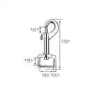 Swivel Snap Hooks, Lucky Goddness 10pcs Metal Heavy Duty Square Eye Clasp - Image 4