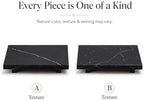 Black Marble Large Pedestal Tray - Image 2