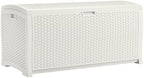 Suncast 99 Gallon Wicker Horizontal Outdoor Deck Box by Unknown