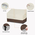 Easy-Going Heavy Duty Outdoor Loveseat Cover Waterproof, 58Wx40Dx31H inch - Image 4