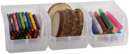 ReadySpace Extra-Small Stackable Plastic Storage Bins - Image 5