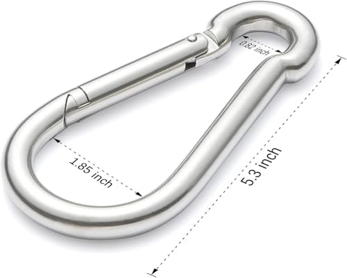 sprookber Stainless Steel Spring Snap Hook Carabiner - Image 2
