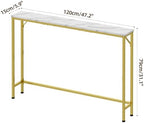 47.2" Console Table, Narrow Entryway Table, Skinny Sofa Table, Behind CouchTable - Image 3