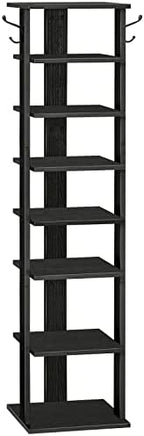 HOOBRO 8 Tiers Vertical Shoe Rack, Wooden Shoe Storage Organizer by HOOBRO