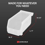 ReadySpace Medium Stackable Plastic Storage Bins - Image 4