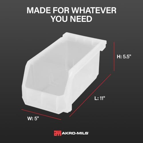 ReadySpace Medium Stackable Plastic Storage Bins - Image 4