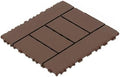H Style 12 inch Interlocking Deck Tiles, Indoor Outdoor Deck Flooring by QUAOPEFURN