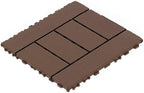 H Style 12 inch Interlocking Deck Tiles, Indoor Outdoor Deck Flooring by QUAOPEFURN