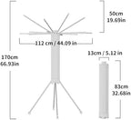 JOOM 4 Legs Single Layer Clothes Drying Rack, Garment Rack Portable and - Image 6